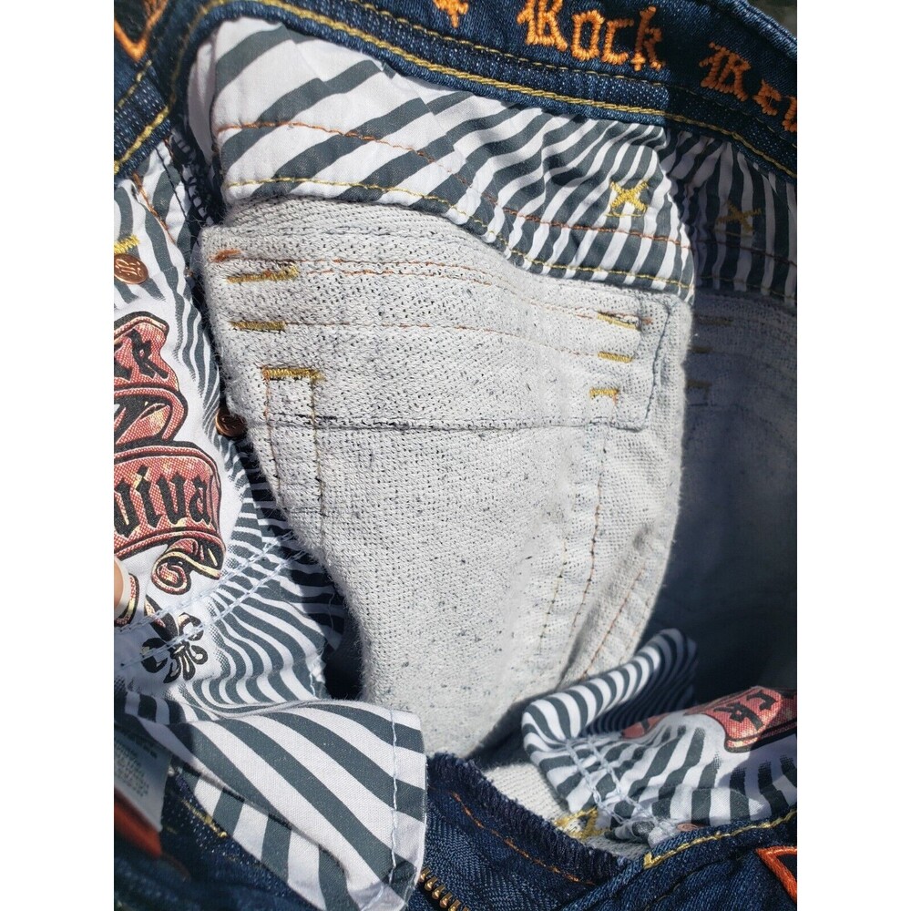 Rock Revival Jeans 25 Womens Blue Denim Jessica Skinny Leg Dark Wash Stretch - Picture 11 of 16